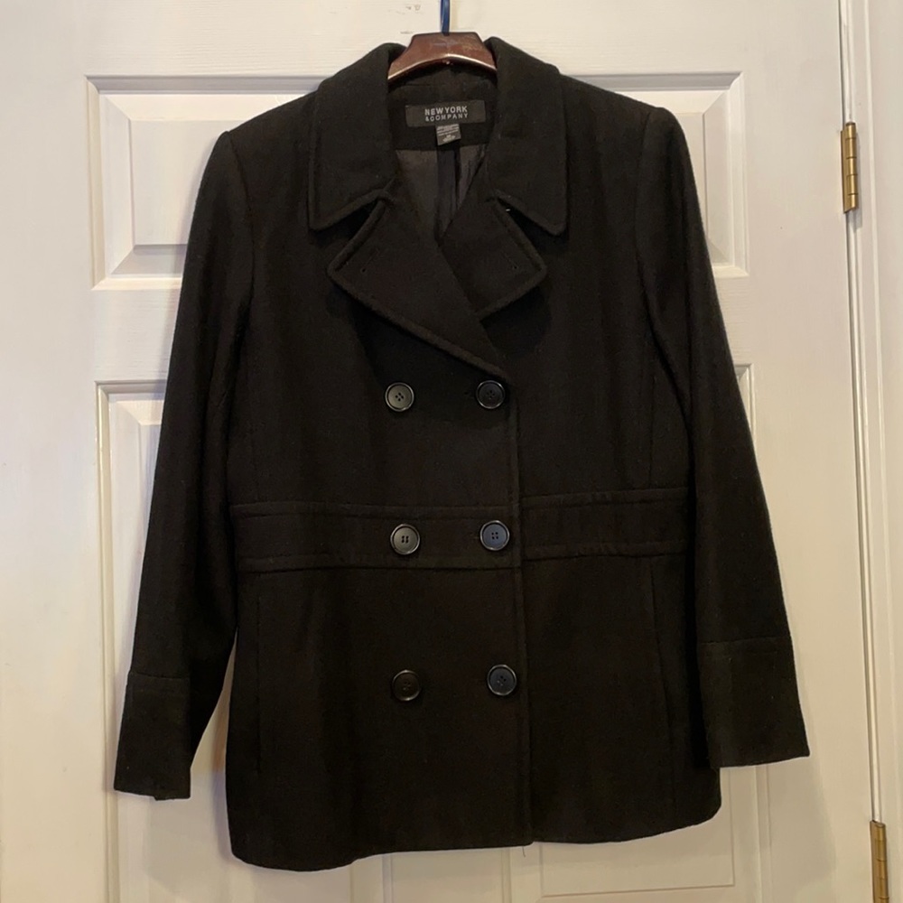 New York & Company Wool Peacoat